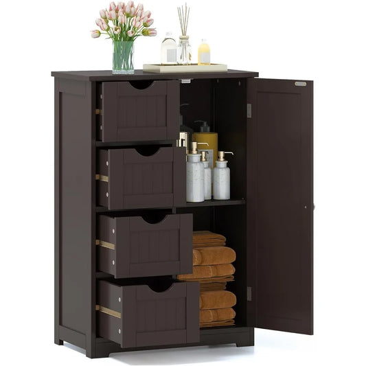 Bathroom Floor Cabinet Multifunctional Storage Cabinet