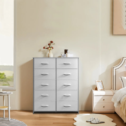 Wardrobe With 5/7/10 White Lover Fabric Drawers