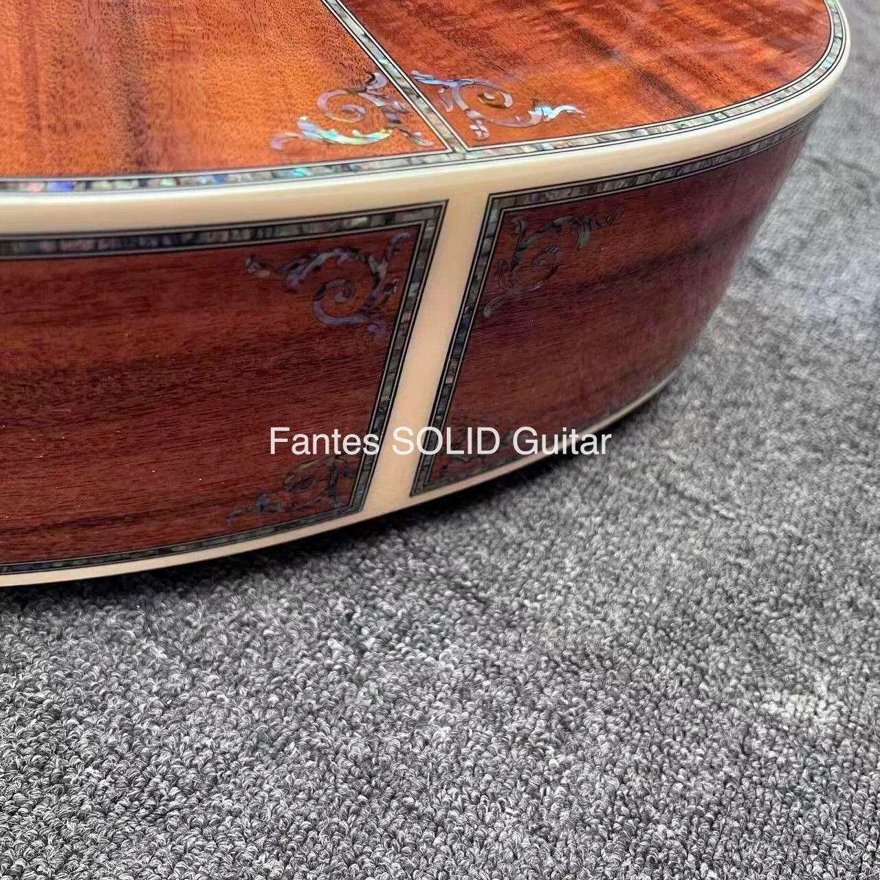 All Solid Koa Wood Cutaway SOLID KOA Back Side