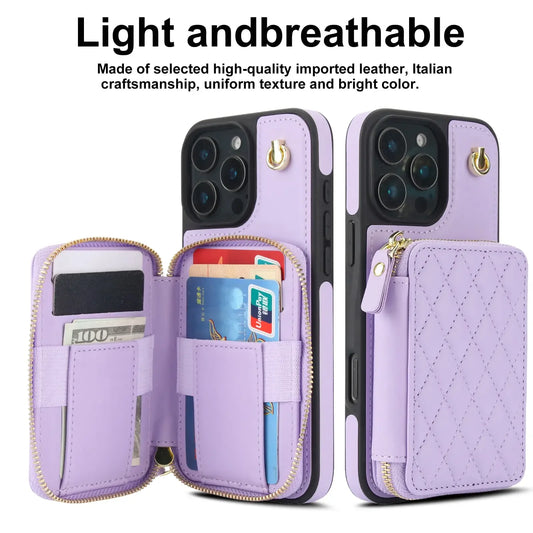 Crossbody Wallet Case For iPhone