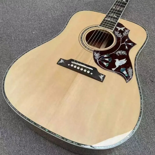 41 inch solid wood profile acoustic acoustic guitar D-bucket hummingbird series