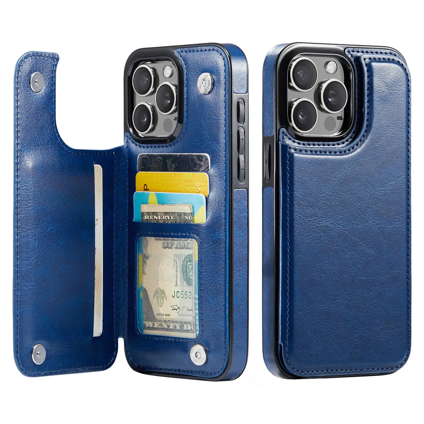 Leather Wallet Card Holder Case iPhone Pro Max