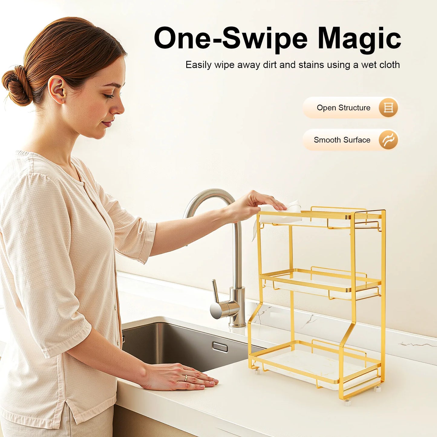 3-Tier Bathroom Countertop Organizer