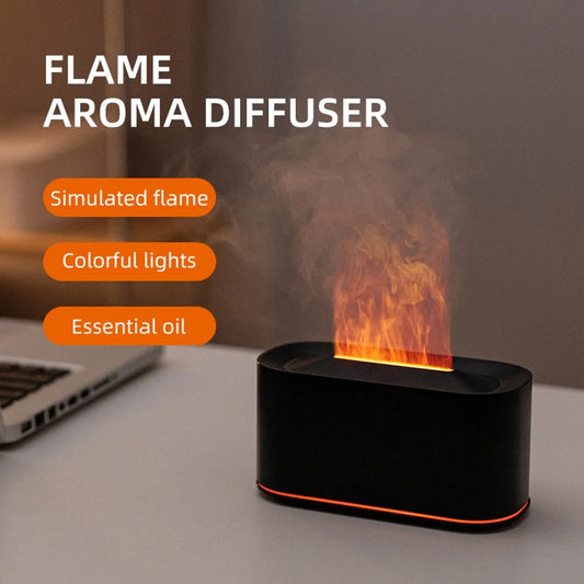 Flame Colorful Water Vapor Fire Humidifier