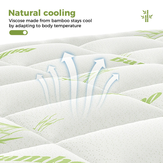 Bamboo Fiber Soft Mattress Topper