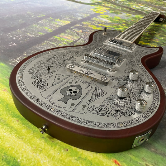 Zemaitis Casimere Metal Satin Guitar Aluminum Plate Rosewood Fingerboard Chrome Hardware