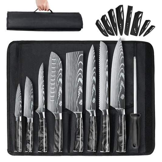 8PCS Portable Knife Set With Bag