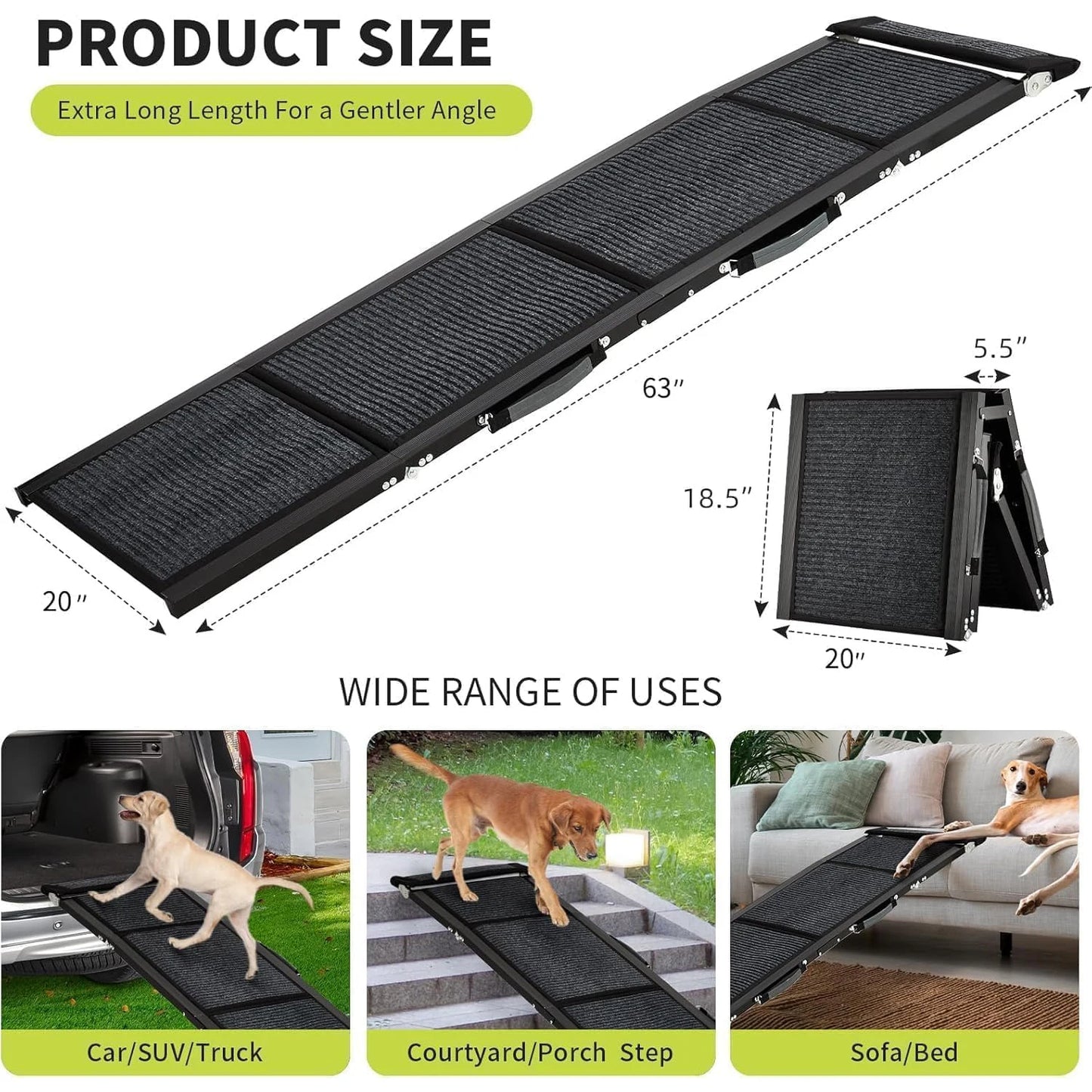 Upgraded Dog Ramp For Cars