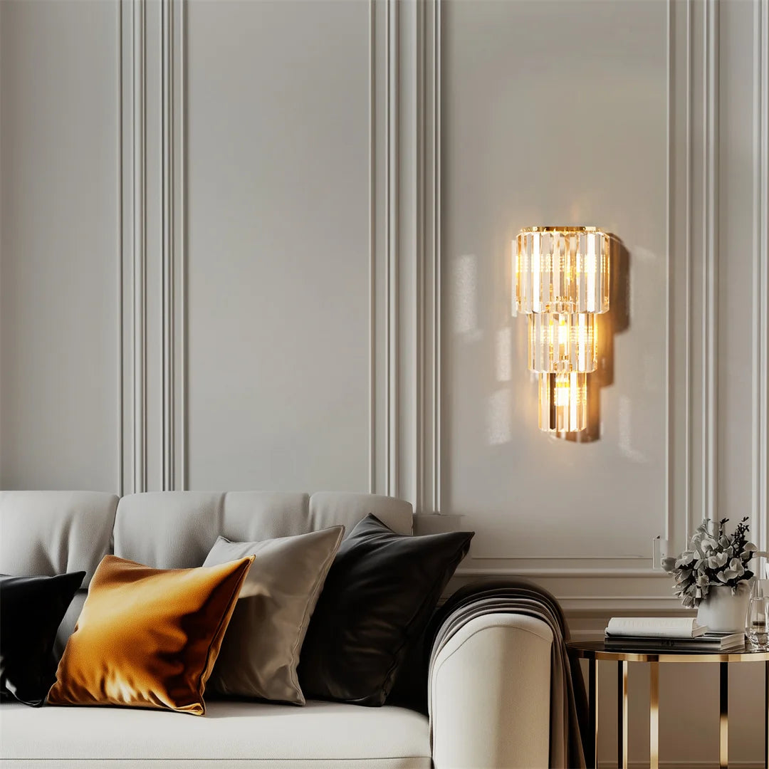 Modern Crystal Wall Lamp 3-Layer