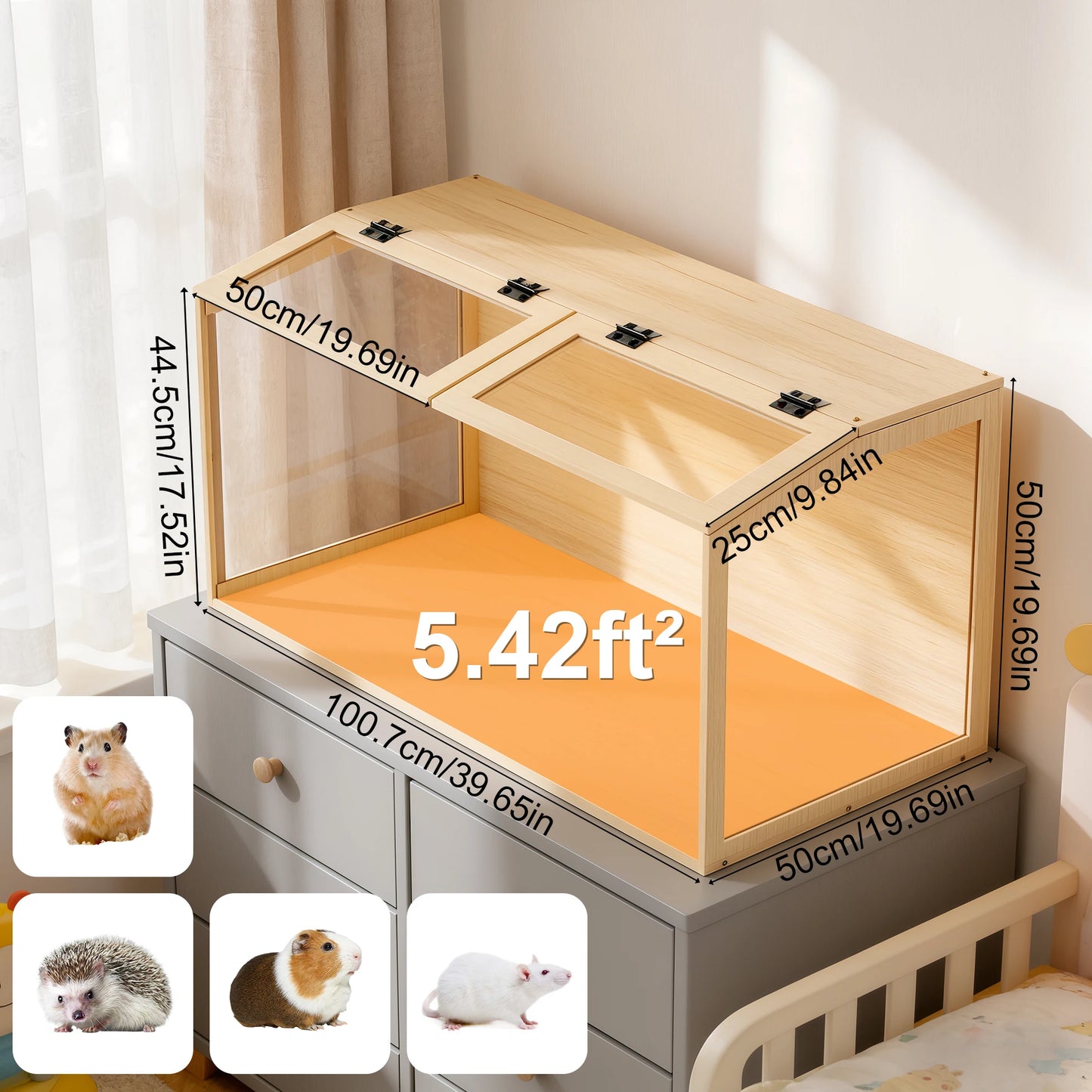 Large Wooden Hamster Small Animal Habitat