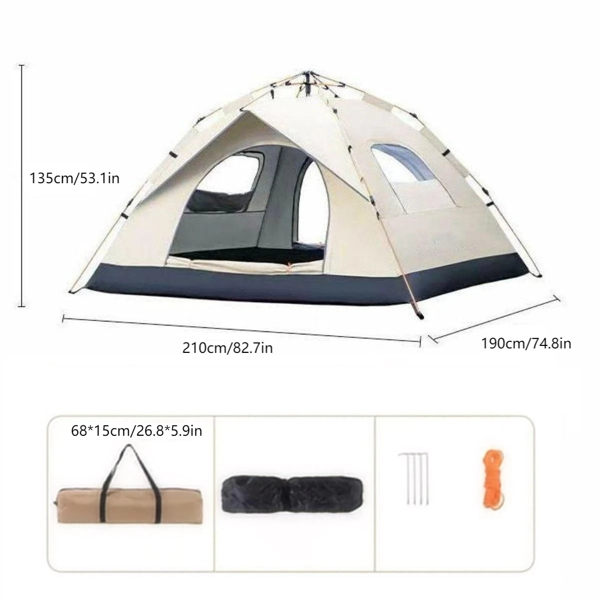 Outdoor Sunshade Travel Camping Tent