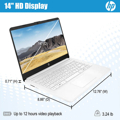 HP 14" Laptop, Intel Celeron N4500