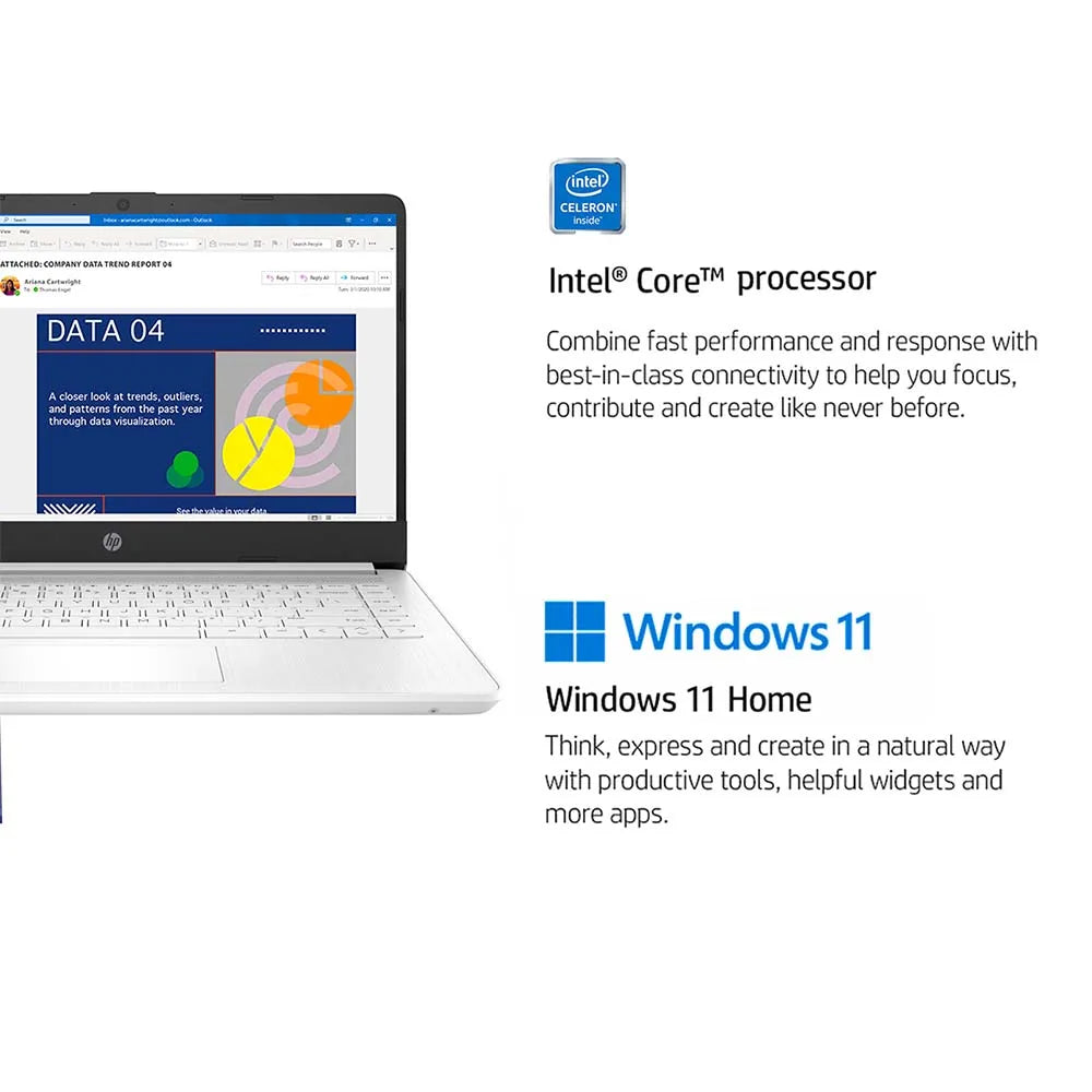 HP Slim 14Inch Business Laptop, Intel Celeron