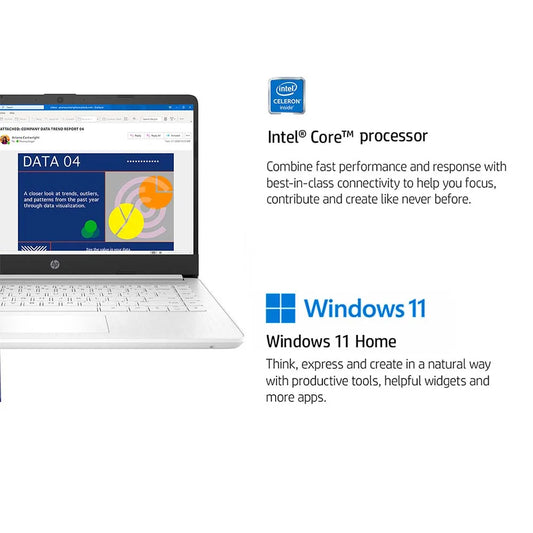HP Slim 14Inch Business Laptop, Intel Celeron