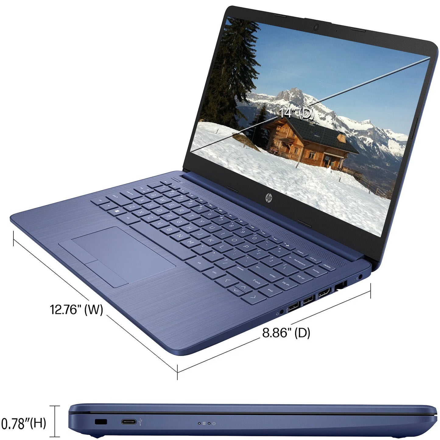 HP Newest 14" Business Laptop, Ultral Light