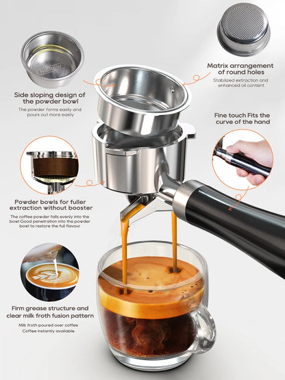 Espresso Coffee Machine Temperature Adjustable Cold Hot