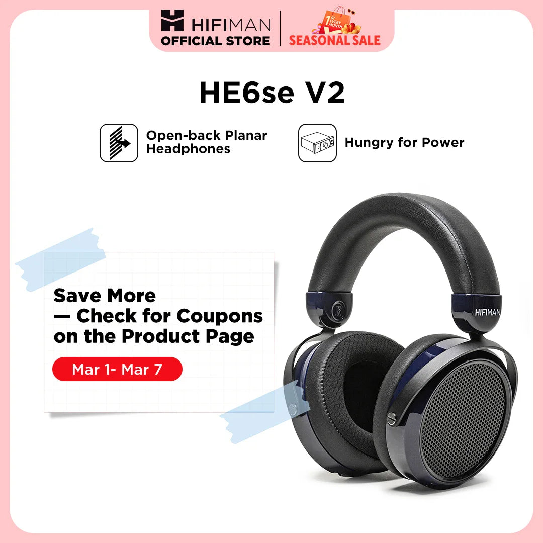 HE6se Planar Magnetic Audiophile Headphones