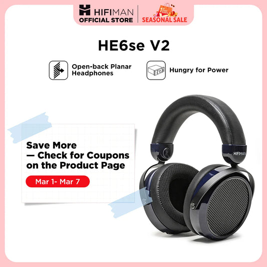 HE6se Planar Magnetic Audiophile Headphones