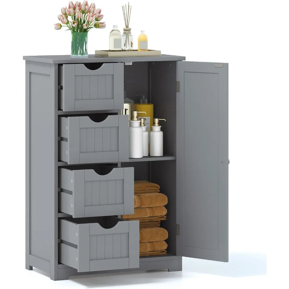 Bathroom Floor Cabinet Multifunctional Storage Cabinet