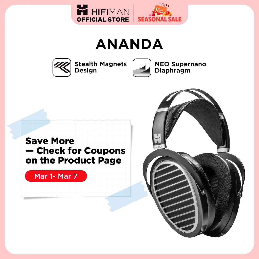 Ananda Stealth Magnet Open-Back Planar Headphones