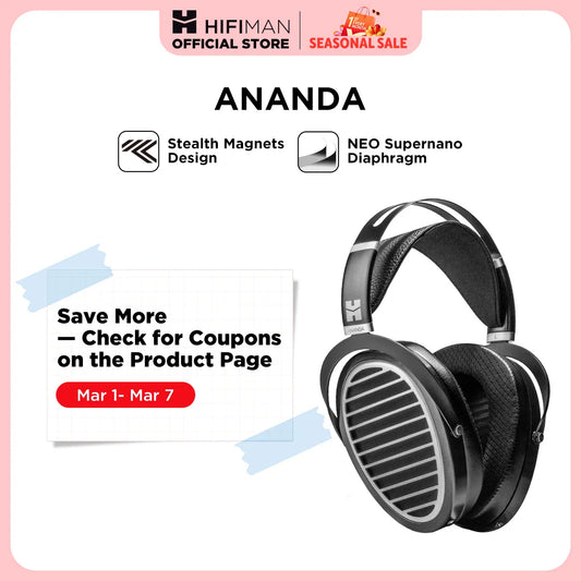 Ananda Stealth Magnet Open-Back Planar Headphones