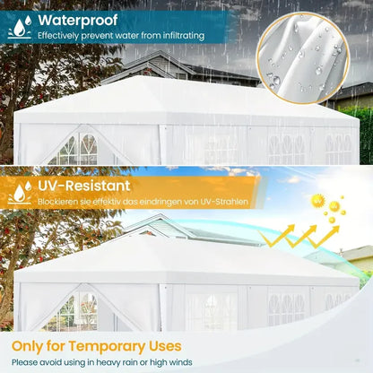 Party Tent Outdoor Canopy Tent with Removable Sidewall