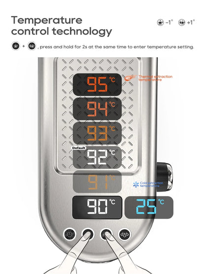 Espresso Coffee Machine Temperature Adjustable Cold Hot