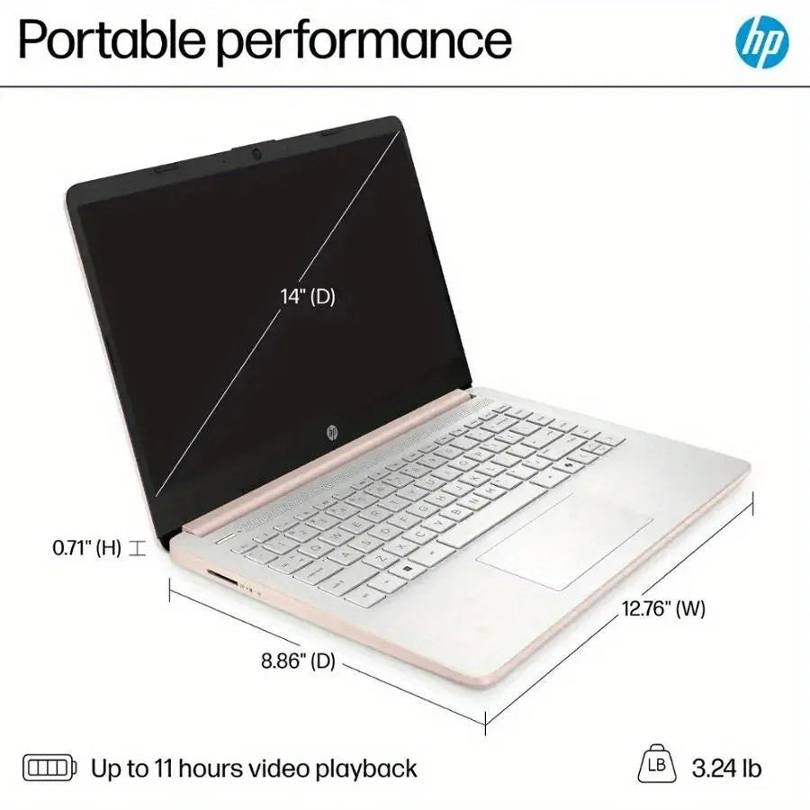 HP 14" HD Business Laptop, Intel  Processor