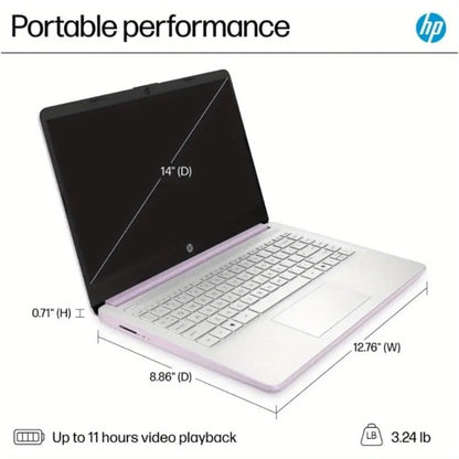 HP 14" HD Business Laptop, Intel Processor N150