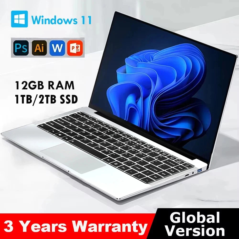 Windows 11 Pro Intel Atom 2025 Notebook