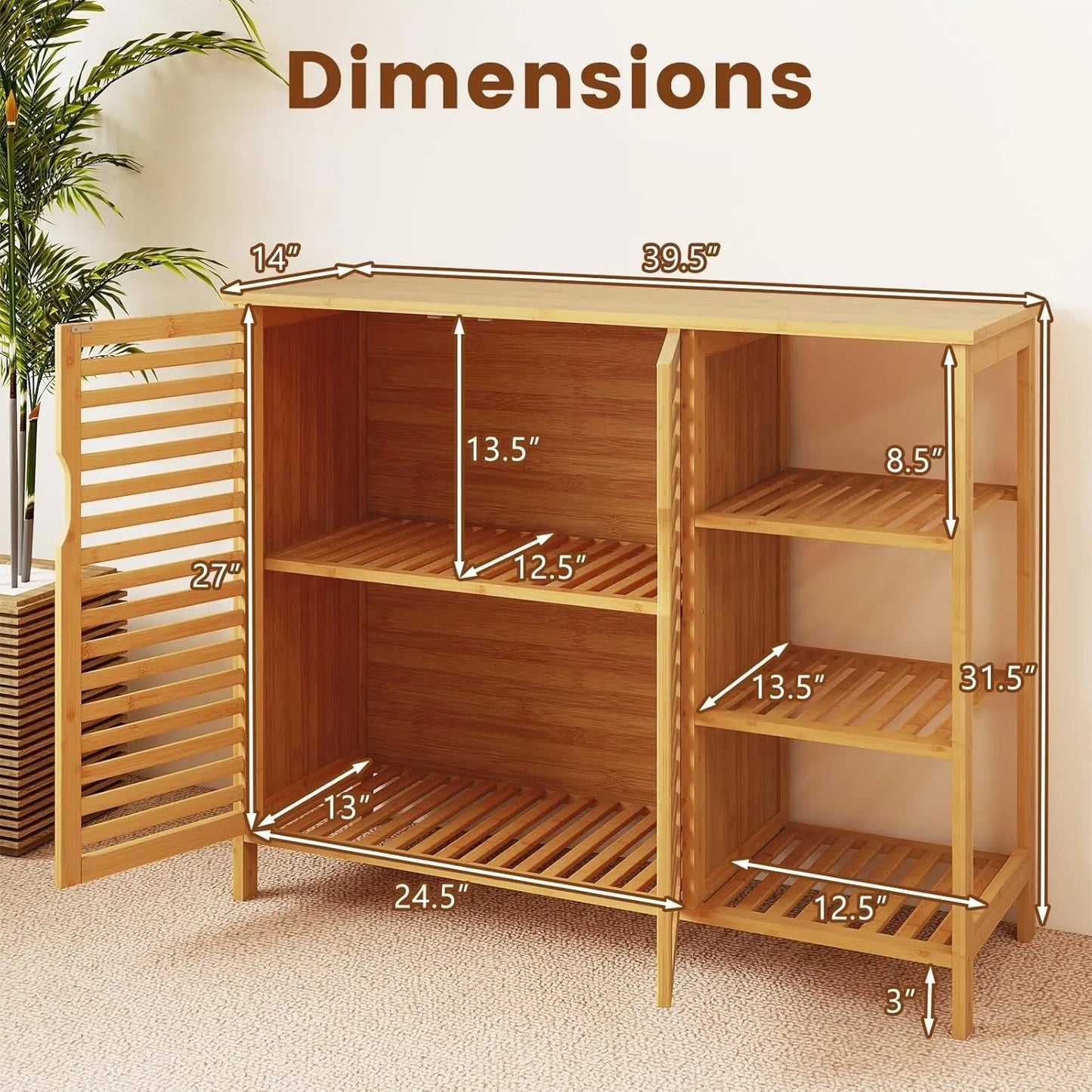 Bamboo Bathroom Cabinet