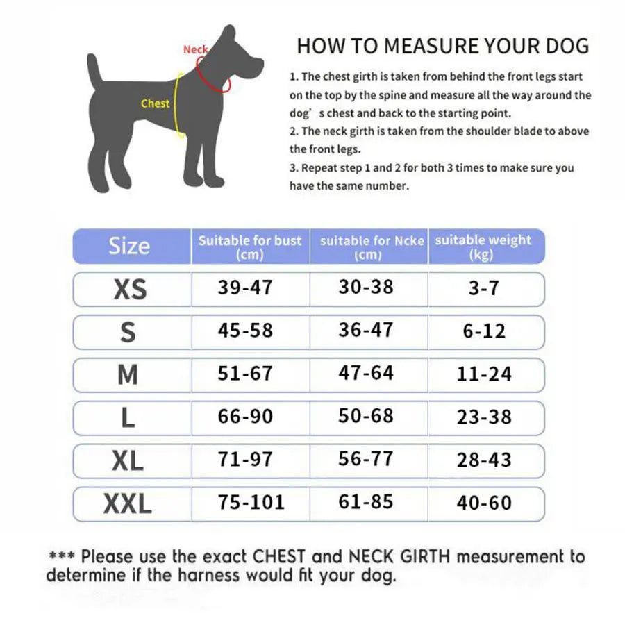 Dog Harness  Vest ID Custom Patch