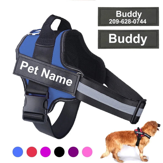 Dog Harness  Vest ID Custom Patch