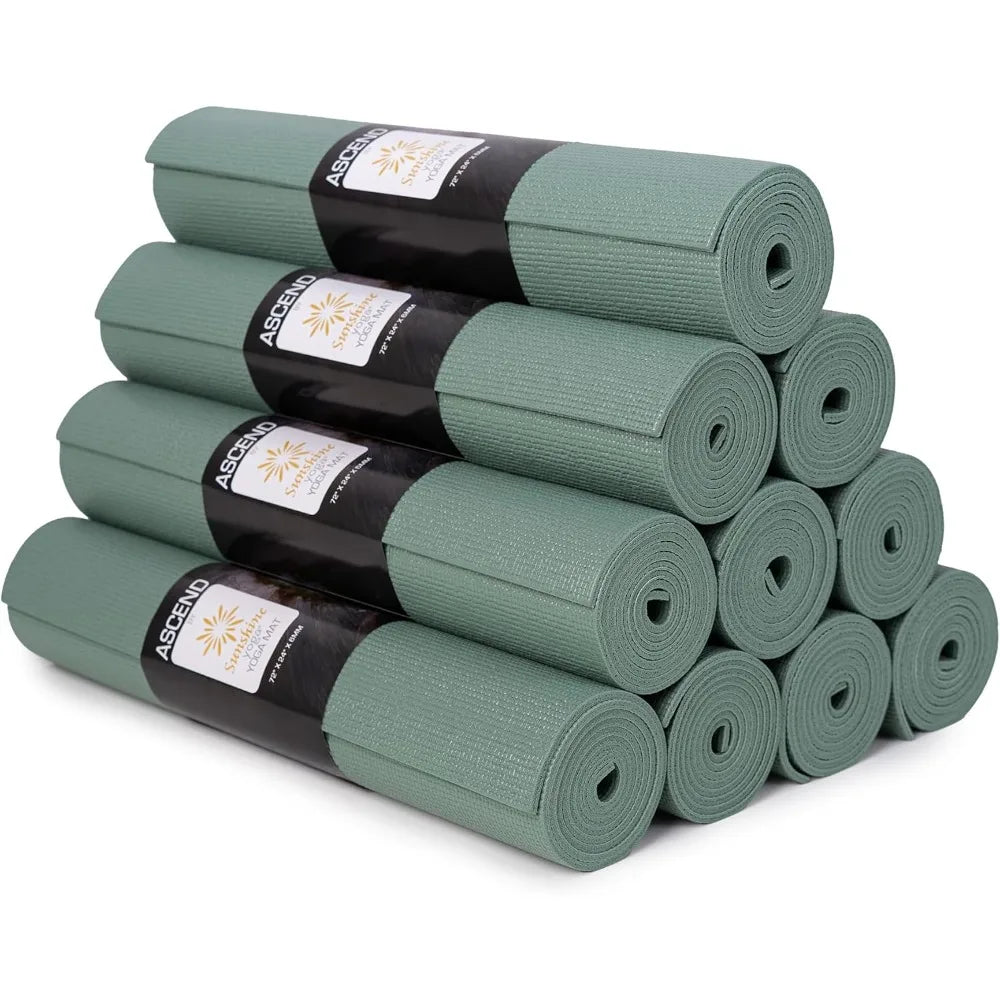 Sunshine Yoga 4 or 10 Pack Ascend Yoga Mat 72"