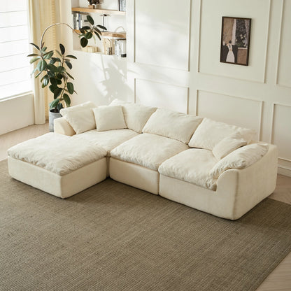 109" Modern Cloud L-Shape Sofa