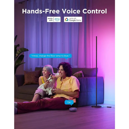 Floor Lamp  LED Corner Lamp Works With Alexa