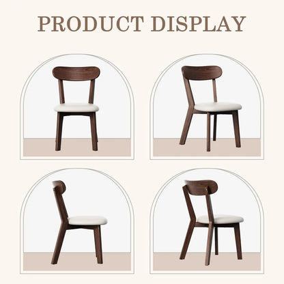 Dining Chairs Set of 4 Mid-Century Modern Oak