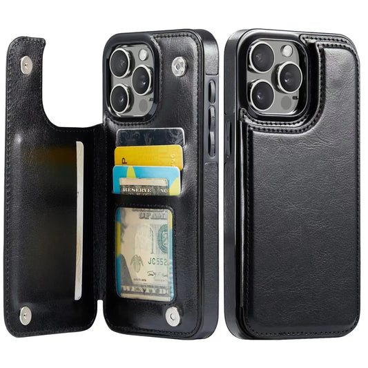 Leather Wallet Card Holder Case  iPhone  Pro Max