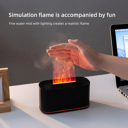 Flame Colorful Water Vapor Fire Humidifier