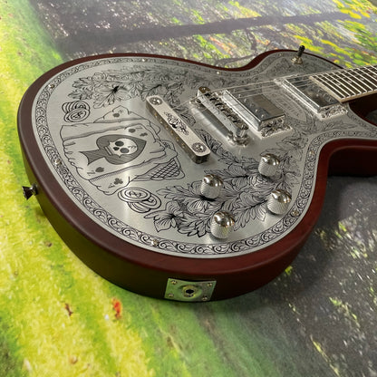Zemaitis Casimere Metal Satin Guitar Aluminum Plate Rosewood Fingerboard Chrome Hardware