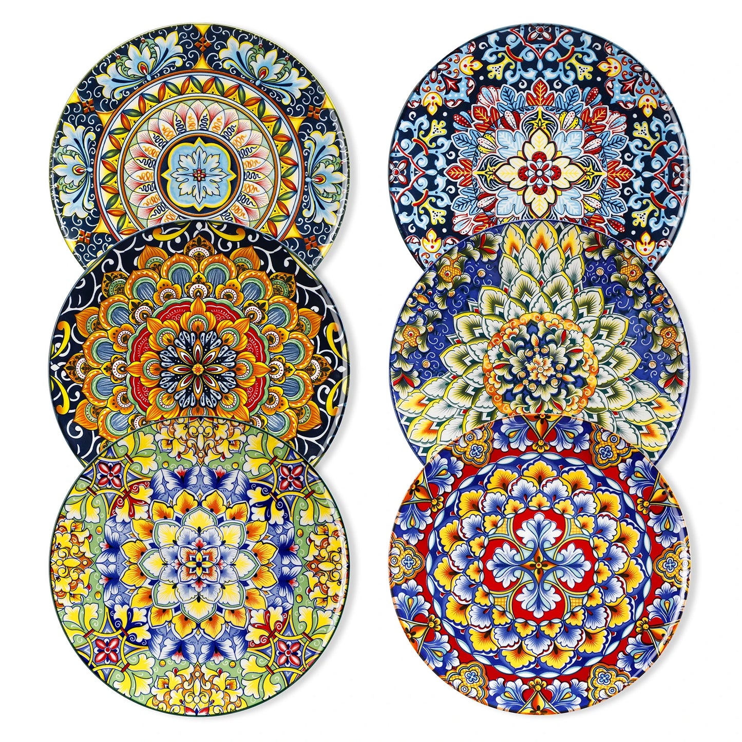 Porcelain Dinner Plates Set for 6
