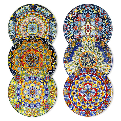 Porcelain Dinner Plates Set for 6