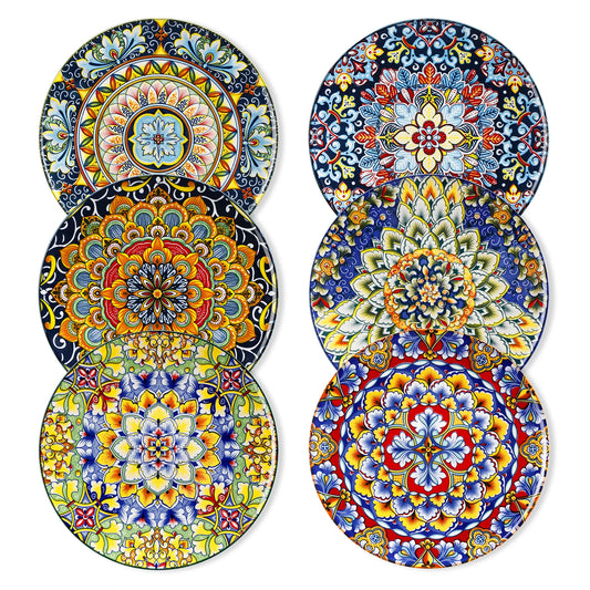 Porcelain Dinner Plates Set for 6