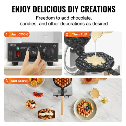 Commercial Egg Bubble Waffle Maker