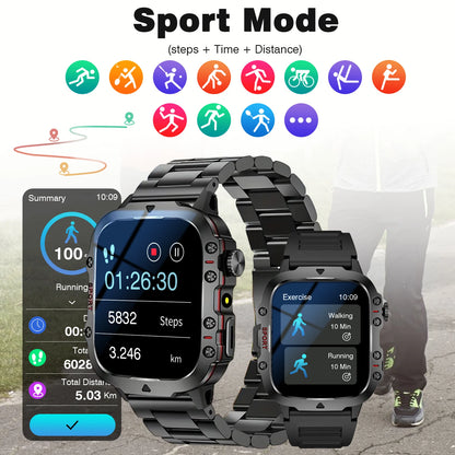 Smart Watch, Stainless Steel Strap