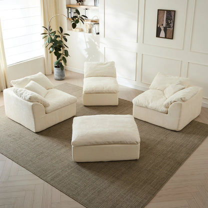 109" Modern Cloud L-Shape Sofa