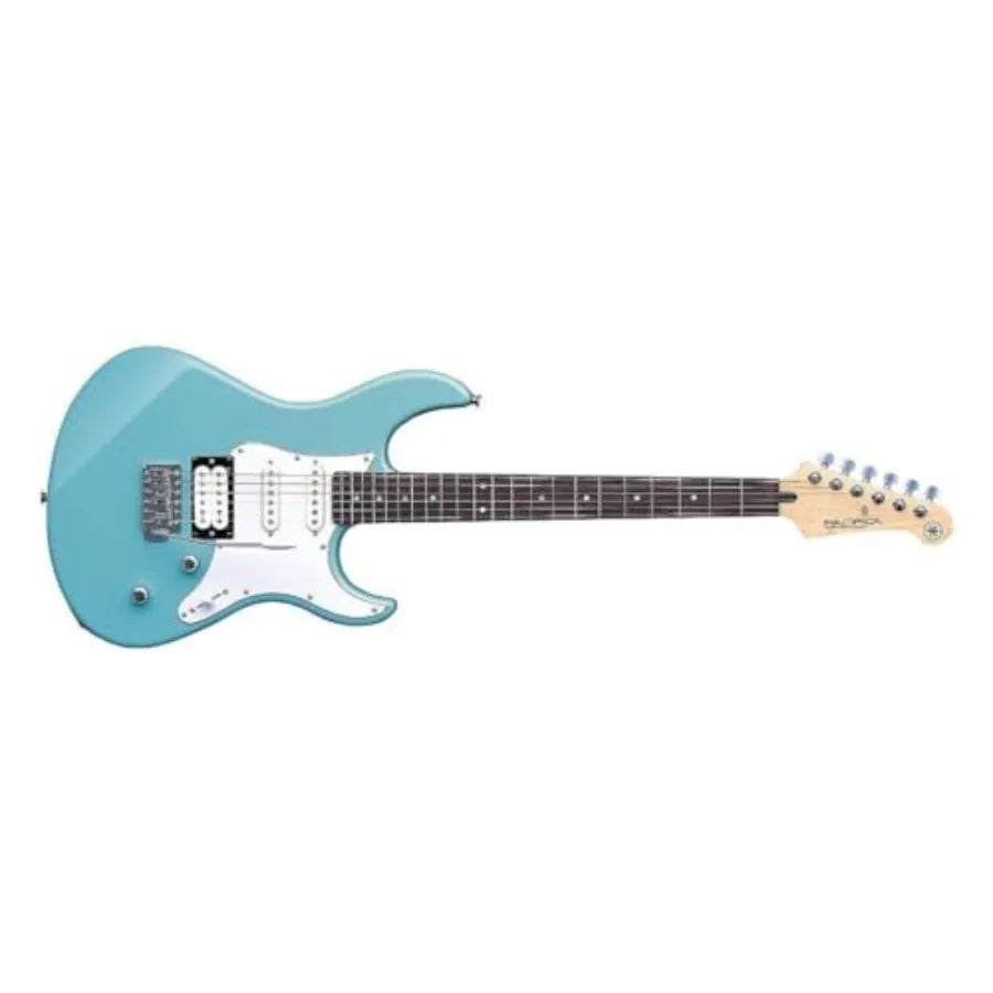 Pacifica Series PAC112V Electric Guitar for beginners and practice, alder body, Sonic Blue finish, versatile 3-single-coil pick