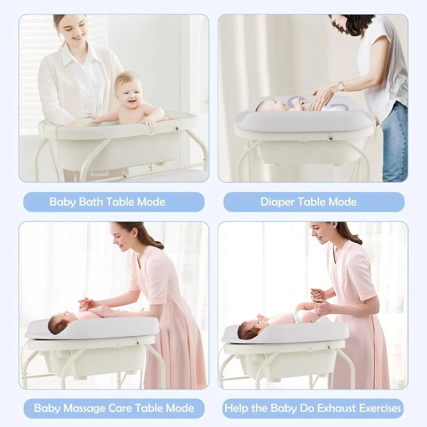 2 in 1 Changing Table with Bath Tub Unit