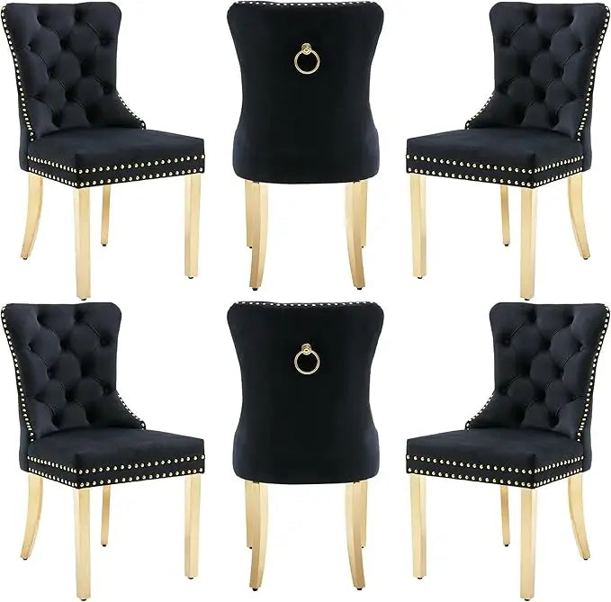 Velvet Dining Chairs Set Of 6