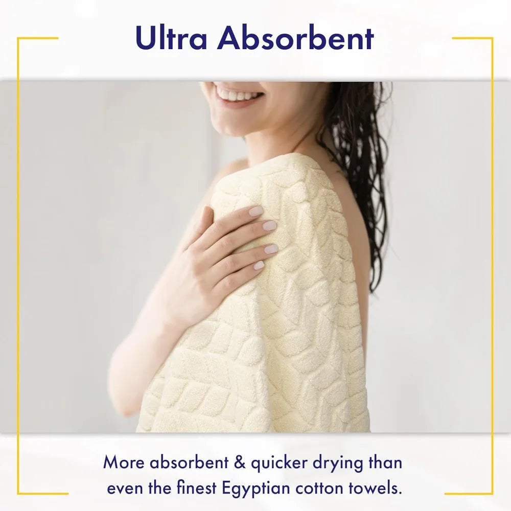 700 GSM Luxury Bath Towels 100% Zero-Twist